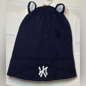 47 Forty-Seven Brand Toddler Black New York Yankees Critter Beanie Ears NWT Kids